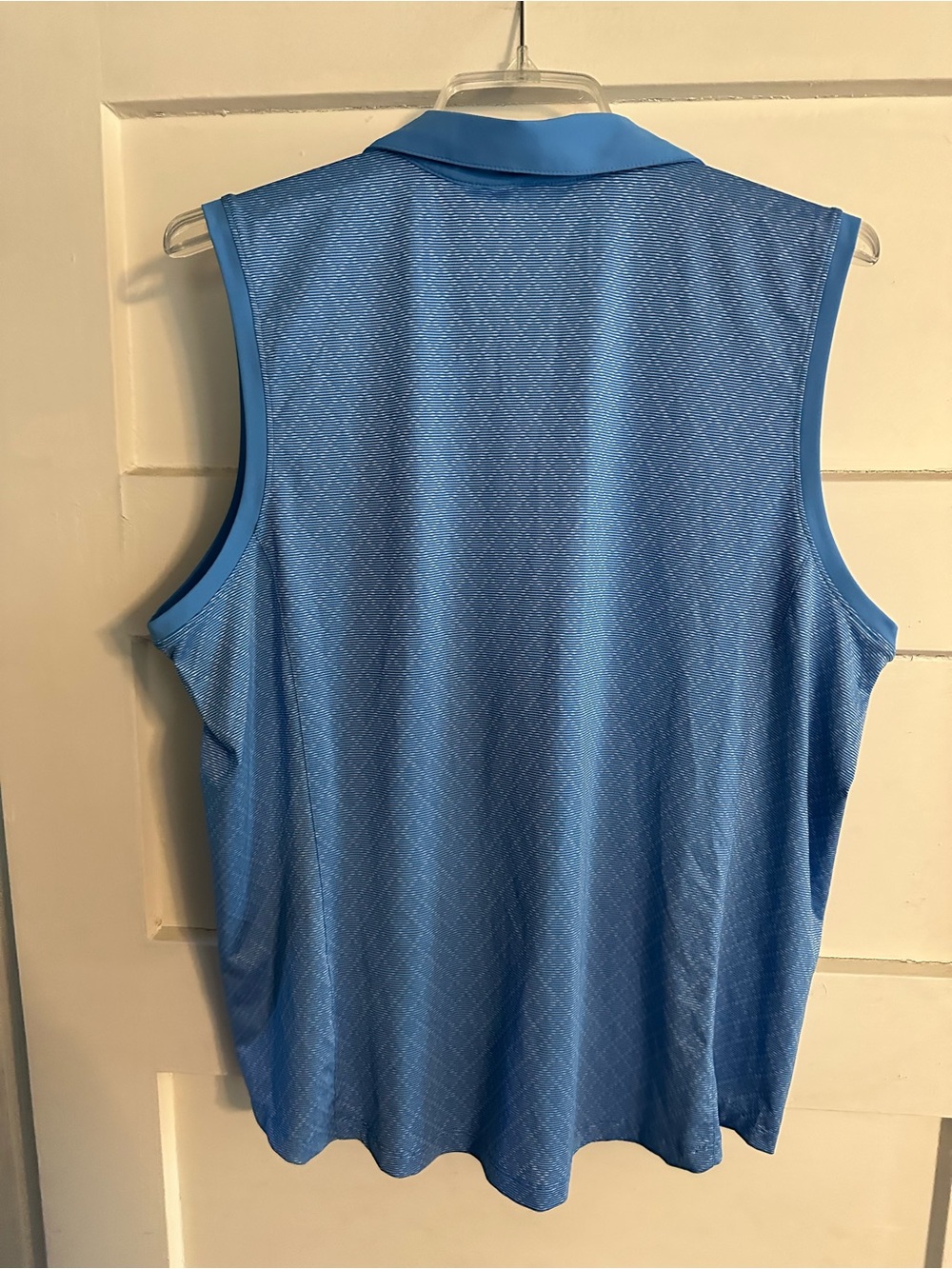 Lady Hagen Sleeveless Polo Top in Light Blue - Picture 5 of 6